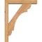 Ekena Millwork Olympic Block Smooth Bracket w/ Offset Brace, Western Red Cedar, 3 1/2"W x 14"D x 18"H BKT0402X14X18OLY05SWR - alternate 3